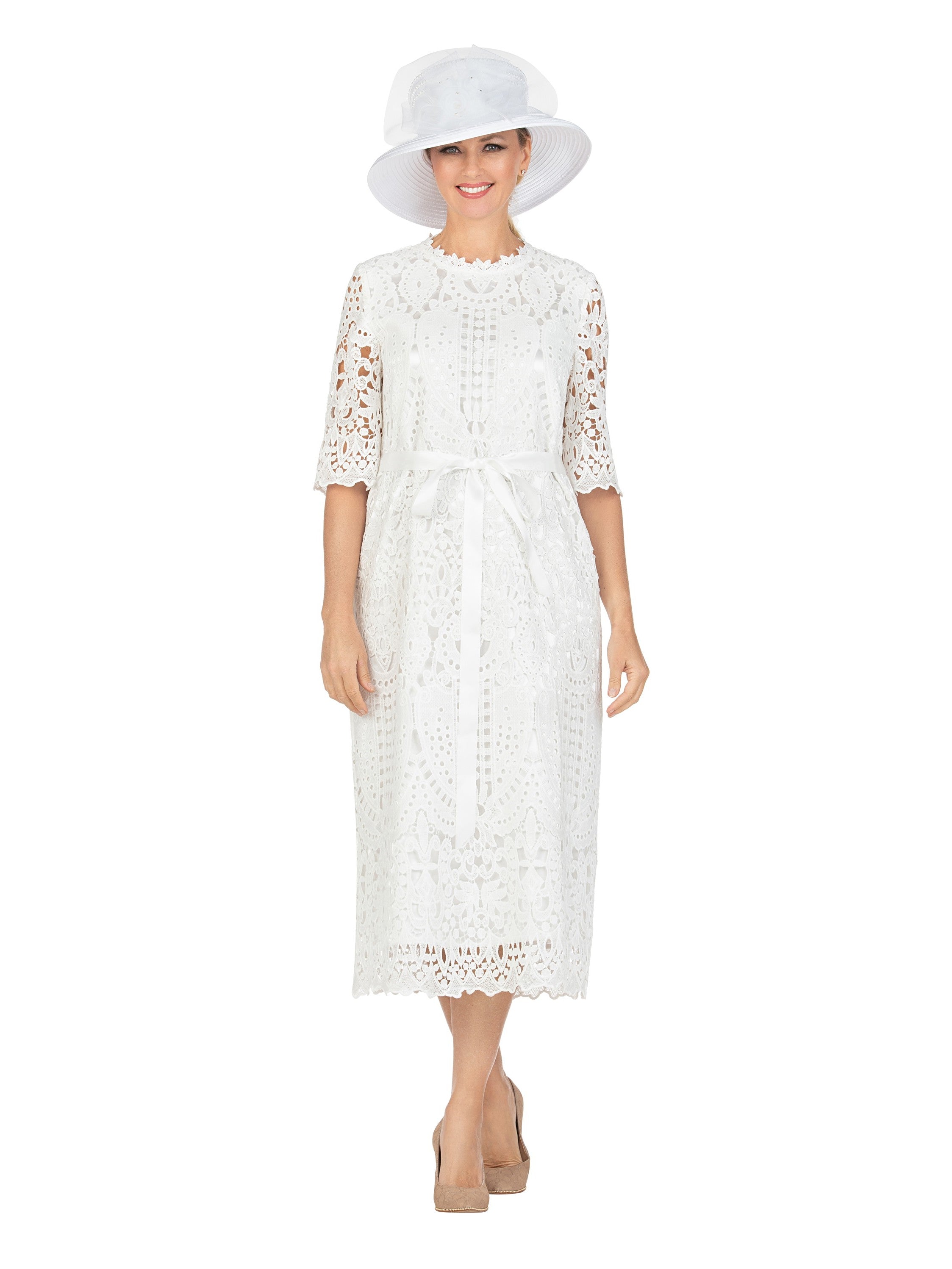 Heirloom Elegance Lace Midi Dress-Plus