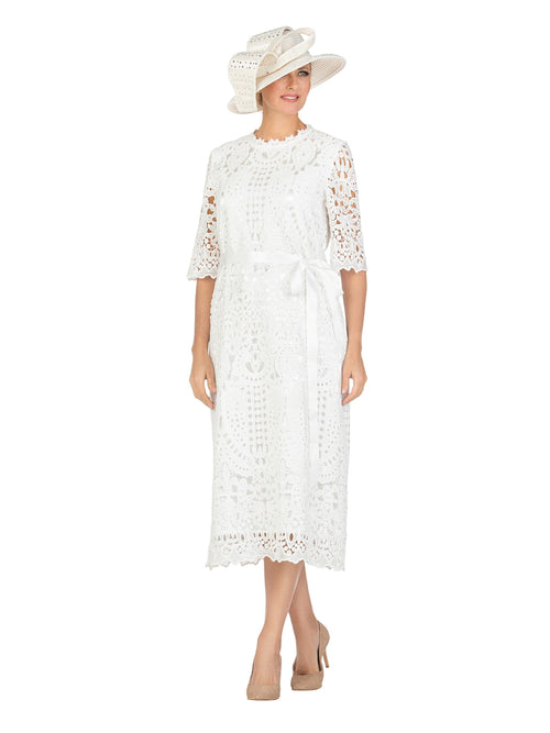 Heirloom Elegance Lace Midi Dress-Plus