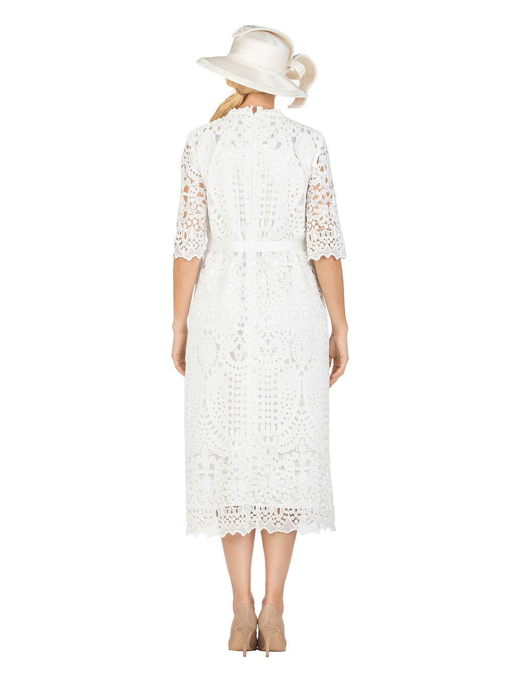 Heirloom Elegance Lace Midi Dress-Plus