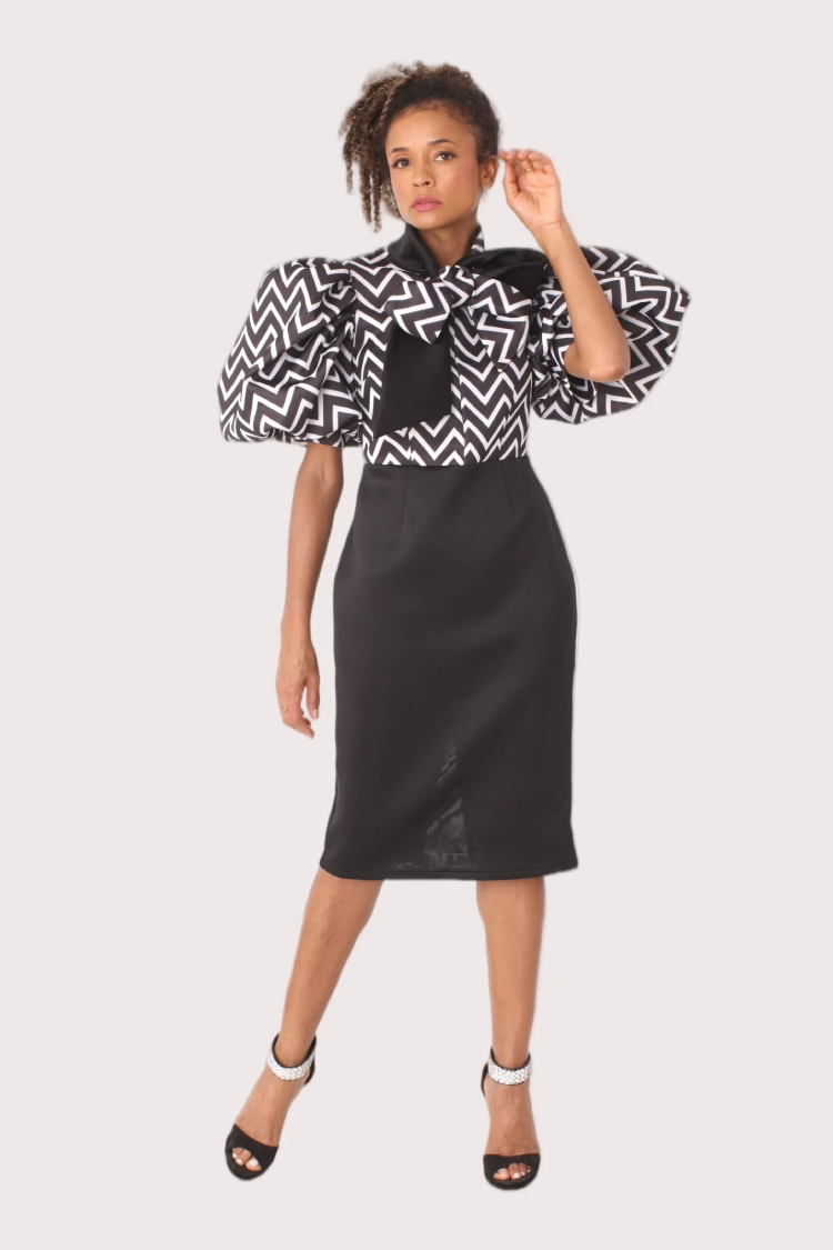 The Geometric Couture Dress