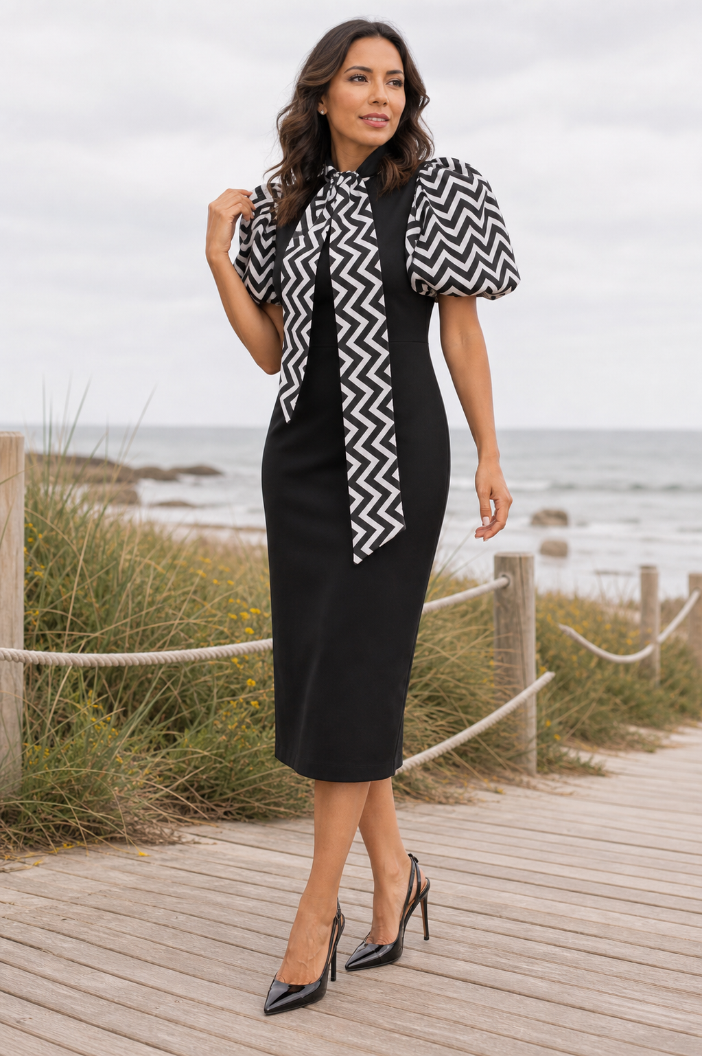The Geometric Couture Dress